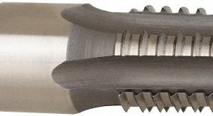 REIFF & NESTOR 3/8-18 NPT, 5 Flutes, Bright Finish, High Speed Steel, Interrupted Thread Pipe Tap 46618