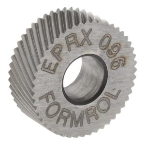 VALUE COLLECTION Standard Knurl Wheel: 1/2" Dia, 80 &deg; Tooth Angle, Diagonal, Cobalt EPRX096