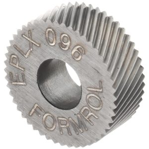 VALUE COLLECTION Standard Knurl Wheel: 1/2" Dia, 80 &deg; Tooth Angle, Diagonal, Cobalt EPLX096
