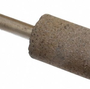 GRIER ABRASIVES Mounted Point: 1-1/2" Thick, 1/4" Shank Dia, W207, 36 Grit, Very Coarse W207-B-20301