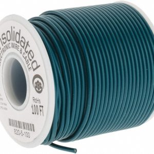 CONSOLIDATED ELECTRONIC WIRE & 20 AWG, 10 Strand, 100' OAL, Tinned Copper Hook Up Wire 820-5-100