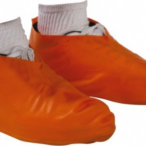 PRO-SAFE Boot Cover: Chemical-Resistant, Latex, Orange, 200 Pc KM-BC-RBR-OR-XL