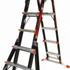 LITTLE GIANT LADDER 9-Step Fiberglass Step Ladder: Type IAA, 10' High 15131-001