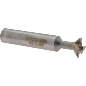 VALUE COLLECTION Dovetail Cutter: 45 &deg;, 1/2" Cut Dia, 5/32" Cut Width, Carbide Tipped CTDT500-45