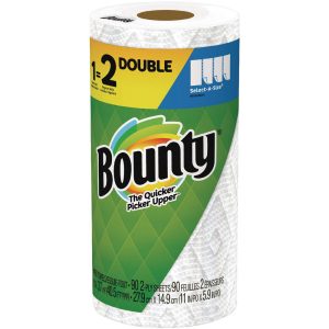 BOUNTY Paper Towels; Form: Perforated Roll ; Container Type: Roll ; Recycled Fiber: No ; Color: White ; Roll per Case: 24 ; Fits Dispenser: None PGC15708