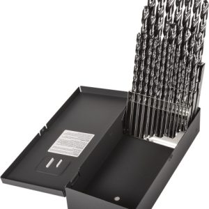 PRECISION TWIST DRILL Drill Bit Set: Taper Length Drill Bits, 29 Pc, 118 &deg;, High Speed Steel 5995639