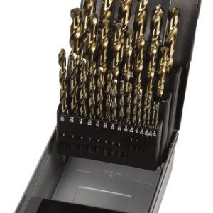 PRECISION TWIST DRILL Drill Bit Set: Jobber Length Drill Bits, 29 Pc, 135 &deg;, Cobalt 5995620