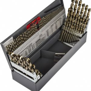 PRECISION TWIST DRILL Drill Bit Set: Jobber Length Drill Bits, 0.04" Drill Bit Sizes135 &deg;, Cobalt 5995679