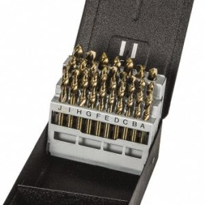 PRECISION TWIST DRILL Drill Bit Set: Screw Machine Length Drill Bits, 26 Pc, 135 &deg;, Cobalt 5995585