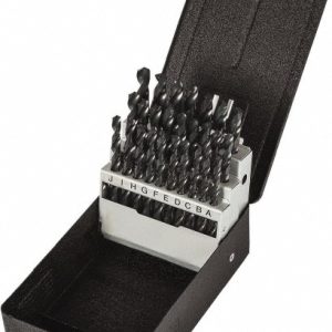 PRECISION TWIST DRILL Drill Bit Set: Jobber Length Drill Bits, 26 Pc, 118 &deg;, High Speed Steel 5995597