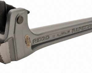 RIDGID RapidGrip Pipe Wrench: 3" Max, 18" OAL, Aluminum 12698