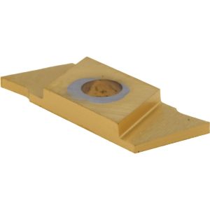 NIKCOLE MINI-SYSTEMS Cutoff Insert: GIE-7-GP-1.0 R-N GOLD, Carbide, 1 mm Cutting Width GIE7GP1.ORNGOLD