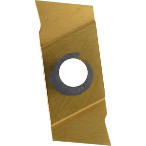 NIKCOLE MINI-SYSTEMS Cutoff Insert: GIE 7 GP 1.5 R R GOLD, Carbide, 1.5 mm Cutting Width GIE7GP1.5RRGOLD
