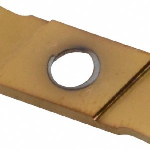 NIKCOLE MINI-SYSTEMS Cutoff Insert: GIE 7 GP 1.5 L N GOLD, Carbide, 1.5 mm Cutting Width GIE7GP1.5LNGOLD