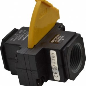 NORGREN Lock-Out Air Valve: Slide Actuator, 2 Position, 3/4" Inlet, 3/4" Outlet, NPT Thread T74E-6AA-P1N
