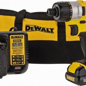 DEWALT Cordless Drill: 12.0 V, 1/4" Chuck DCF610S2