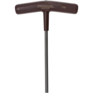 PARAMOUNT Hex Key: 7/32" Hex, Hex End, T-Handle Cushion Grip PAR35211