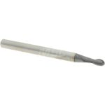 ACCUPRO Ball End Mill: 0.09" Dia, 0.135" LOC, 2 Flute, Solid Carbide 14797418