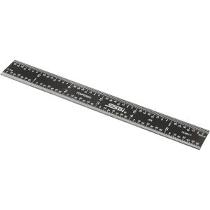 SPI Steel Rule: 6" OAL, 4R Graduation, Rigid, 3/4" OAW 13-891-7