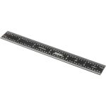 SPI Steel Rule: 6" OAL, 16R Graduation, Rigid, 3/4" OAW 13-893-3
