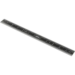 SPI Steel Rule: 12" OAL, 4R Graduation, Rigid, 1" OAW 13-896-6