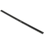 SPI Steel Rule: 24" OAL, 5R Graduation, Rigid, 1-1/8" OAW 13-907-1