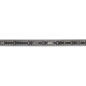 SPI Steel Rule: 6" OAL, 4R Graduation, Flexible, 1/2" OAW 13-911-3