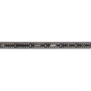 SPI Steel Rule: 6" OAL, 5R Graduation, Flexible, 1/2" OAW 13-912-1