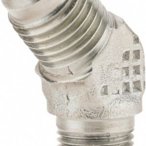 PARKER Steel Flared Tube 45 Deg Male Elbow: 1/4" OD, 37 deg Flared Angle 4 VTX-S