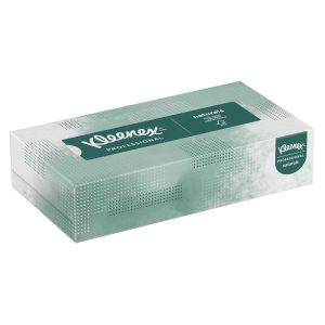 KLEENEX Kleenex Professional Naturals Facial Tissue for Business (21601), Flat Face Tissue Box, 2-ply 21601
