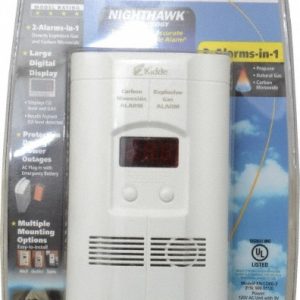 KIDDE 6.1 Inch Long x 3.8 Inch Wide, AC Plug In 120 Volt Carbon Monoxide and Explosive Gas Alarm 900-0113-02