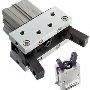 SMC PNEUMATICS Parallel Type Air Gripper: Parallel, 17.2 mm Open Width, 7.2 mm Closed Width MHZ2-20SN