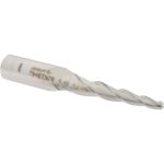 ACCUPRO Tapered End Mill: 3.5 deg Angle per Side, 1/8" Small Dia, 1-1/4" LOC, 3 Flute, Solid Carbide, Ball End 79403366