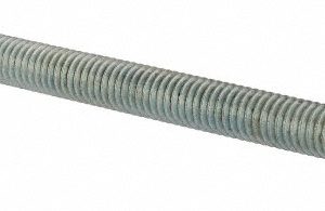BIG BOLT CORPORATION Hex Head Cap Screw: 7/16-14 x 6", Grade 5 Steel, Zinc-Plated 716146FT5ZDOM