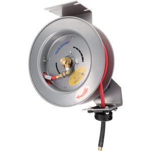 PRO-SOURCE Hose Reel with Hose: 1/4" ID Hose x 35', Spring Retractable 2830023610PRO