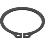 VALUE COLLECTION External Snap Retaining Ring: 1.65" Groove Dia, 1-3/4" Shaft Dia, Spring Steel, Phosphate Finish 79529640