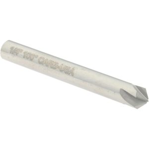 HERTEL Countersink: 1/4" Head Dia, 100.00 deg Included Angle, 4 Flute, Solid Carbide, Right Hand Cut 334-003080