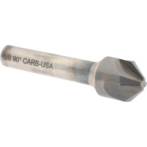 HERTEL Countersink: 5/8" Head Dia, 90.00 deg Included Angle, 4 Flute, Solid Carbide, Right Hand Cut 334-007070