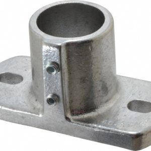 HOLLAENDER 1-1/2" Pipe, Base Flange, Aluminum Alloy Flange Pipe Rail Fitting 46-8