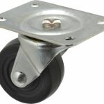 SHEPHERD Swivel Top Plate Caster: Hard Rubber, 2-1/2" Wheel Dia, 1-1/8" Wheel Width, 175 lb Capacity, 3-1/4" OAH 101465