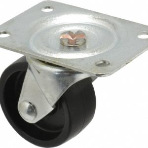 SHEPHERD Swivel Top Plate Caster: Polyolefin, 2-1/2" Wheel Dia, 1-1/8" Wheel Width, 175 lb Capacity, 3-1/4" OAH 101441