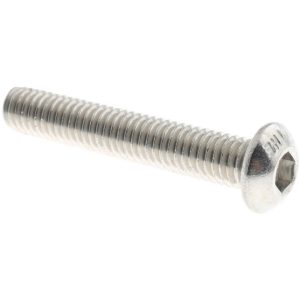VALUE COLLECTION Button Socket Cap Screw: Stainless Steel, Uncoated BHS7X06035-025BX