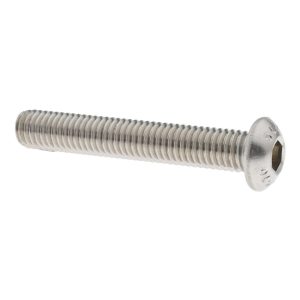 VALUE COLLECTION Button Socket Cap Screw: Stainless Steel, Uncoated BHS7X08050-025BX