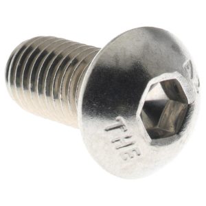 VALUE COLLECTION Button Socket Cap Screw: Stainless Steel, Uncoated BHS7X10020-050BX
