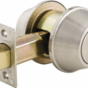 MASTER LOCK Up to 1-3/4" Door Thickness, Brushed Chrome Finish, Double Cylinder Deadbolt DSC0732DKA4