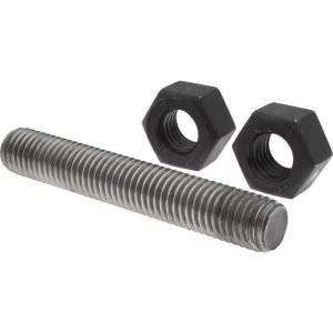VALUE COLLECTION 5/8-11, 3-1/2" Long, Uncoated, Steel, Fully Threaded Stud with Nut K74000177
