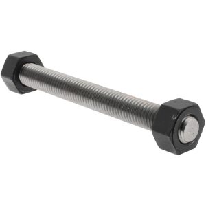 VALUE COLLECTION 5/8-11, 6-1/4" Long, Uncoated, Steel, Fully Threaded Stud with Nut K74000191