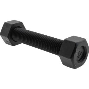 VALUE COLLECTION 3/4-10, 4-3/4" Long, Uncoated, Steel, Fully Threaded Stud with Nut K74000118