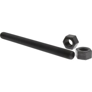 VALUE COLLECTION 3/4-10, 9" Long, Uncoated, Steel, Fully Threaded Stud with Nut K74000141