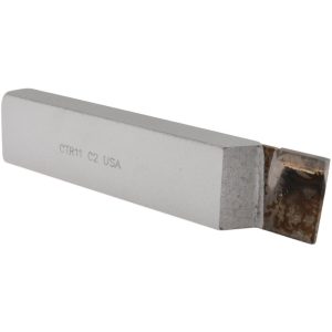 CLAPP & HANEY BRAZED TOOL Single Point Tool Bit: CT-111, 1/2" Shank Width, 1" Shank Height, C2 Solid Carbide Tip, Right Hand CTR11 C2
